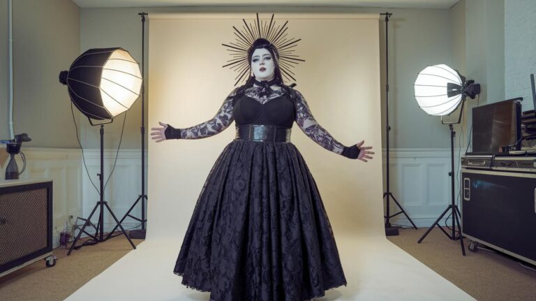 3. Plus Size Goth Clothes: Radiant Bold Style