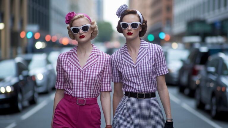Retro Fashion Sparks Timeless Modern Glamour